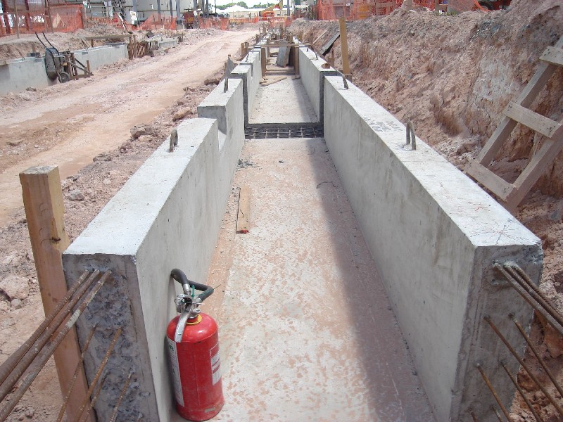 Canaletas pré moldadas de concreto