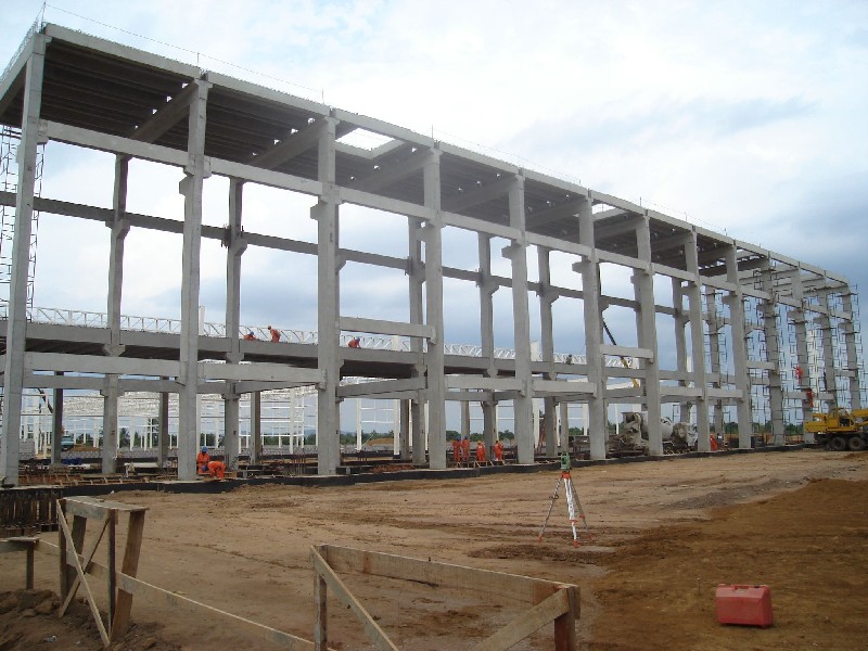 Estrutura pré moldada de concreto